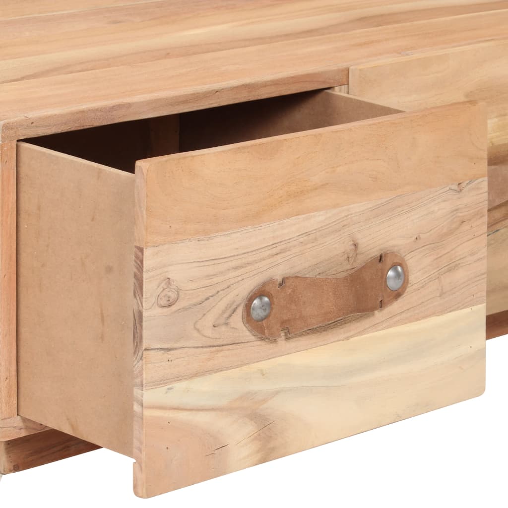 sofabord 90x50x35 cm massivt genbrugstræ