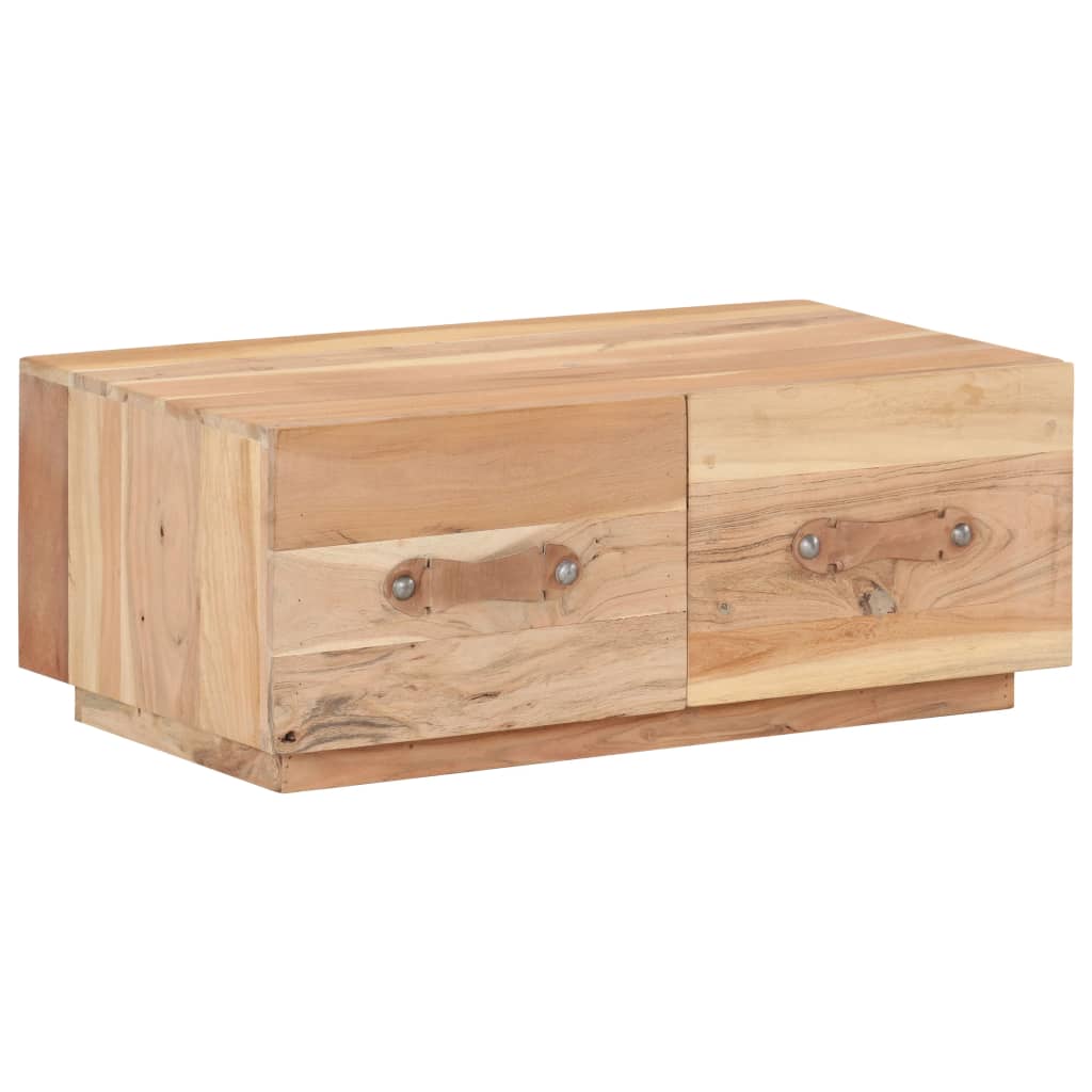 sofabord 90x50x35 cm massivt genbrugstræ