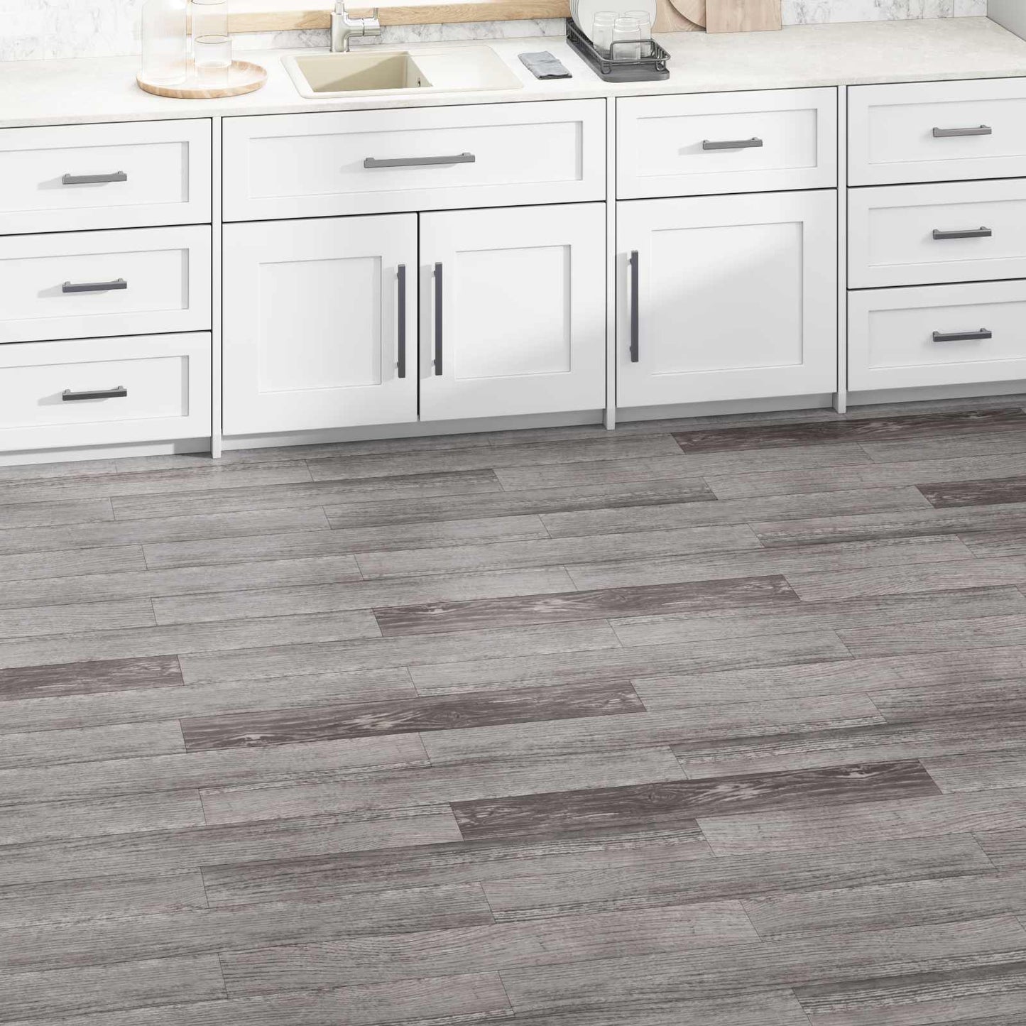 Gulvplanker Stribet trælook 5,02 m² 36 stk. PVC