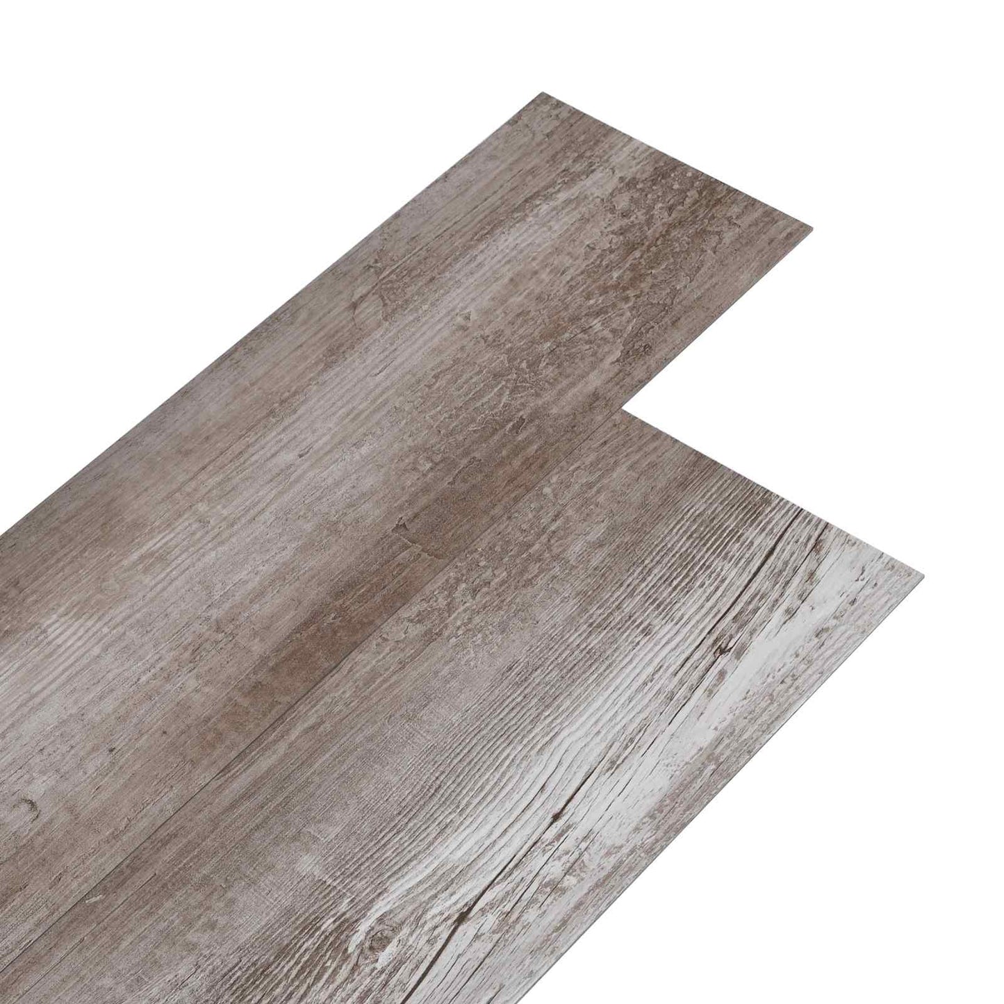 Gulvplanker Mat træ brun 5,02 m² 36 stk. PVC