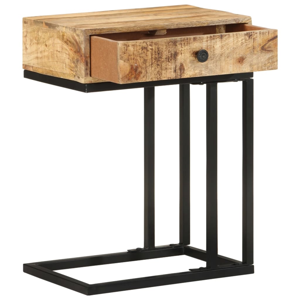 U-formet sidebord 45x30x61 cm massivt mangotræ