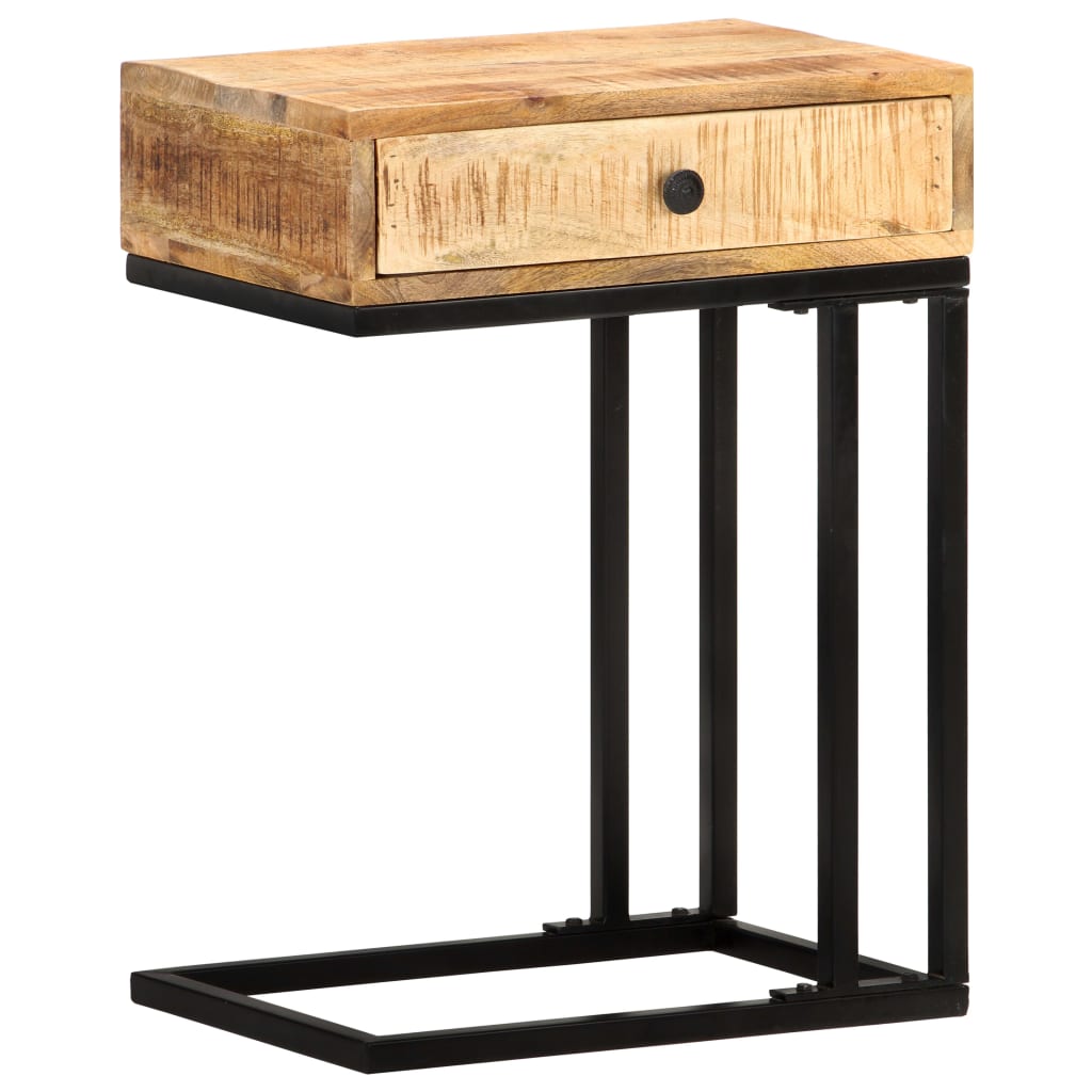 U-formet sidebord 45x30x61 cm massivt mangotræ