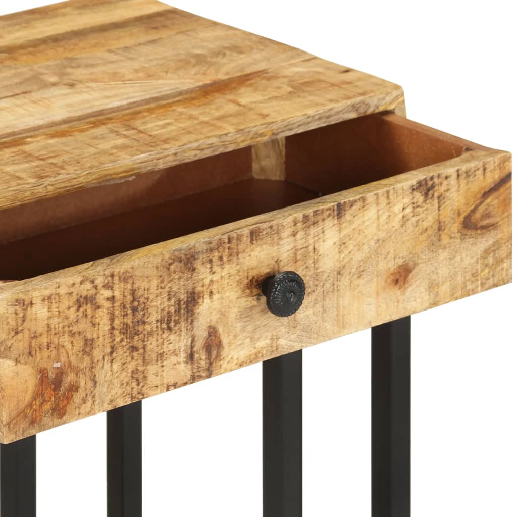 U-formet sidebord 45x30x61 cm massivt mangotræ