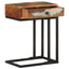 U-formet sidebord 45x30x61 cm massivt genbrugstræ