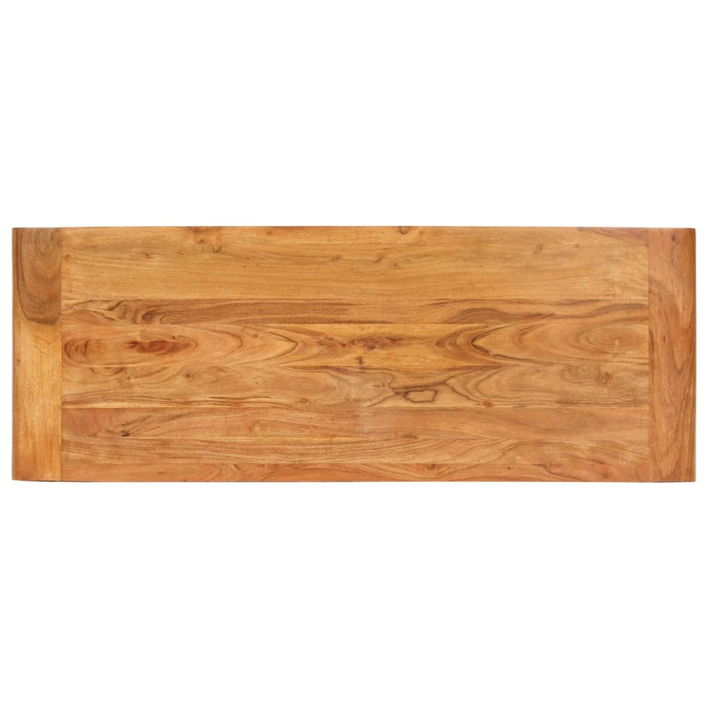 konsolbord 110x40x76 cm massivt akacietræ med honningfinish