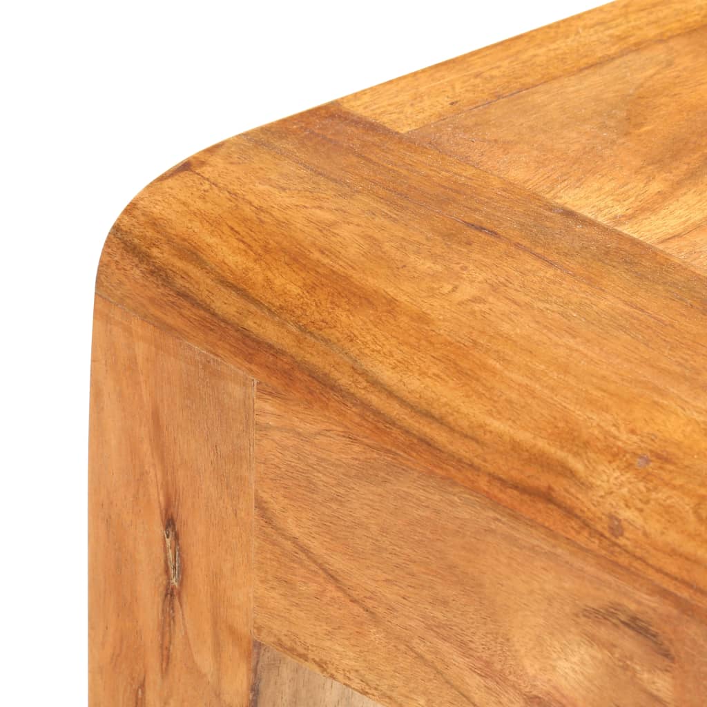 konsolbord 110x40x76 cm massivt akacietræ med honningfinish