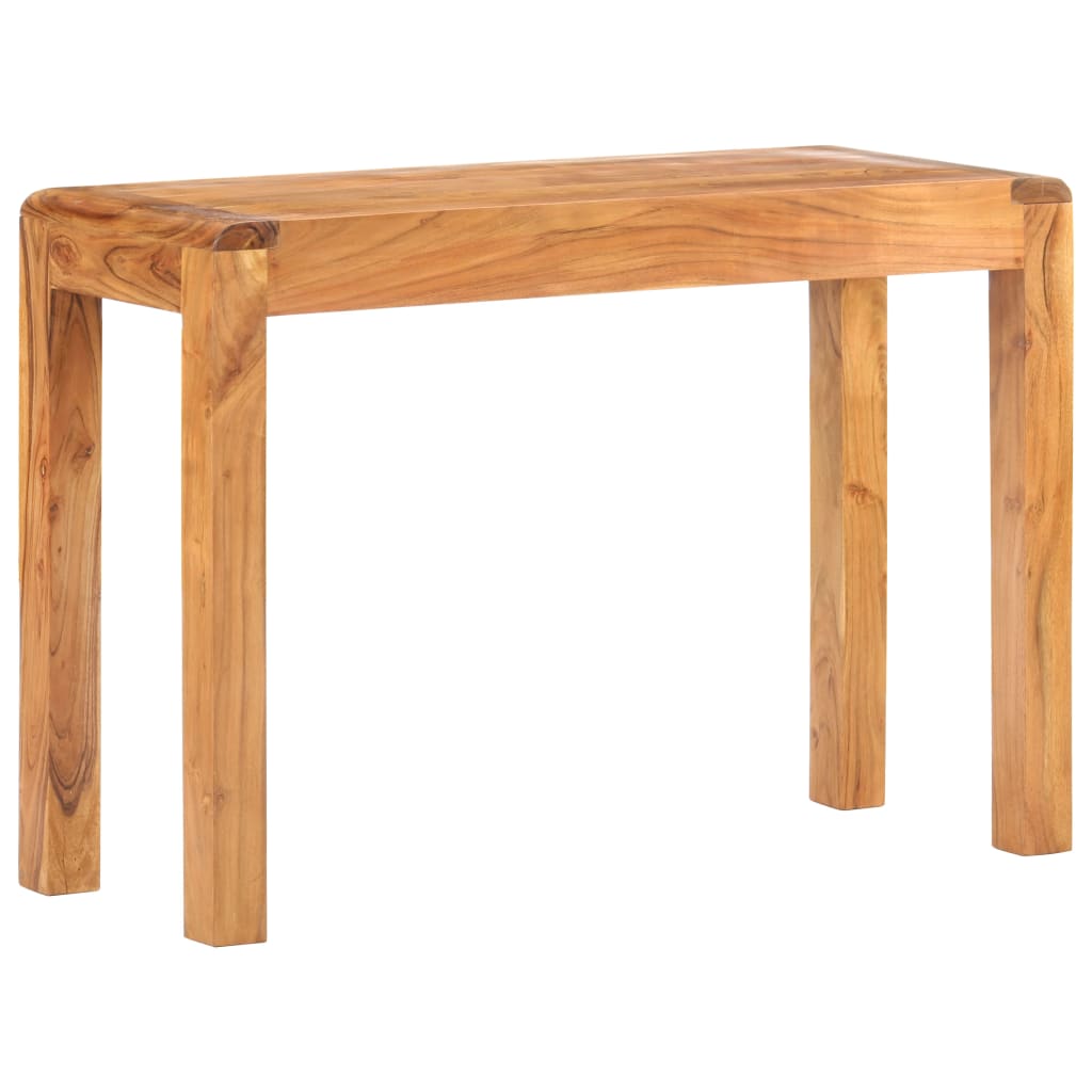 konsolbord 110x40x76 cm massivt akacietræ med honningfinish