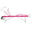 foldbart massagebord 4 zoner aluminium hvid og pink