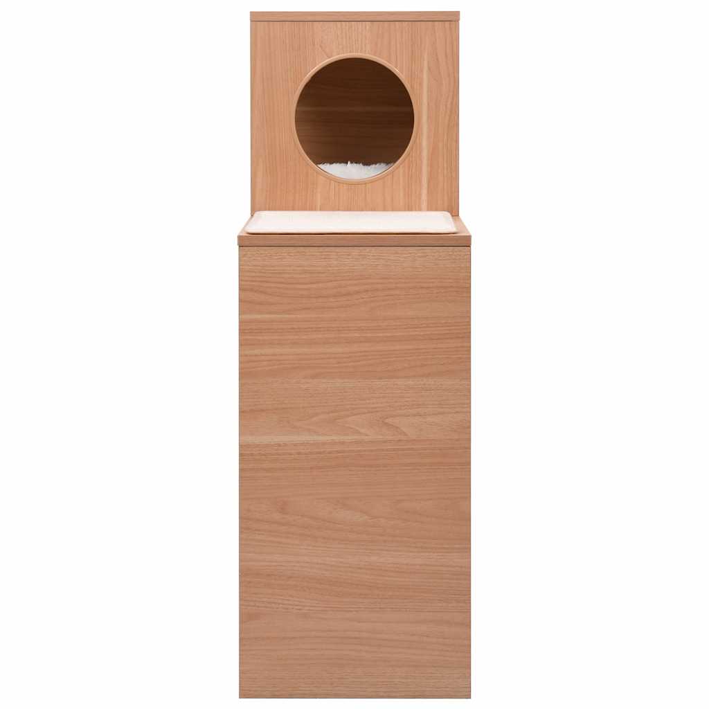 kattehus med kradsemåtte sisal 100 cm