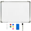 magnetisk whiteboard 90x60 cm stål hvid