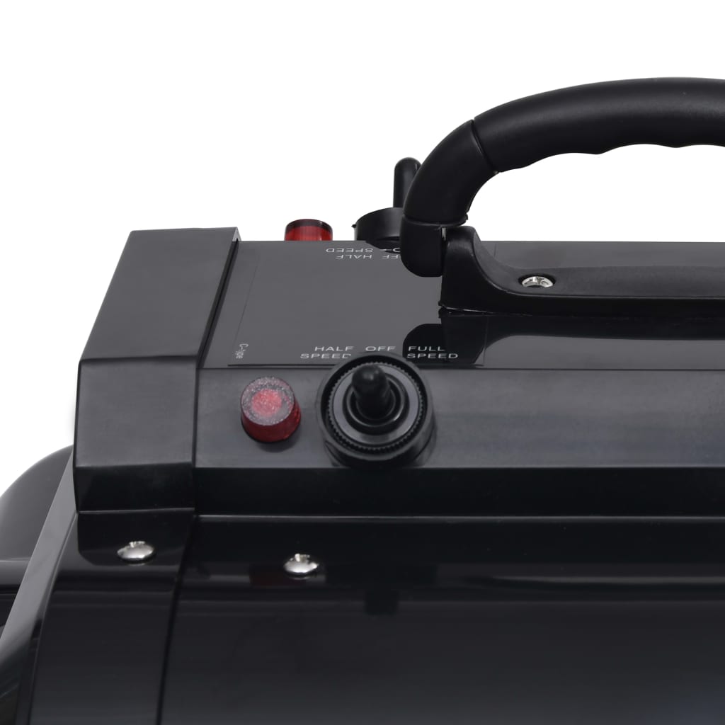 hundehårtørrer dobbelt motor sort