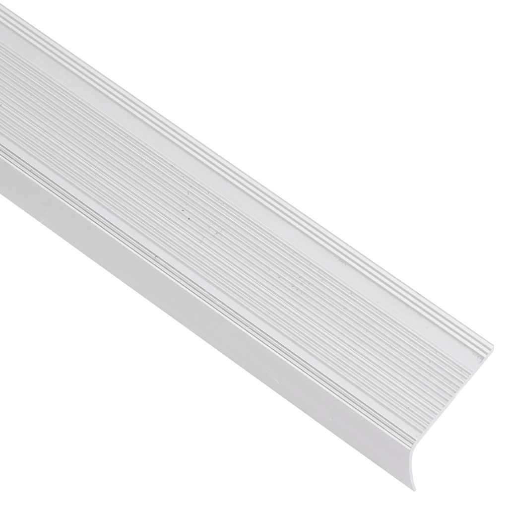 trappelister 15 stk. L-facon 90 cm aluminium sølvfarvet