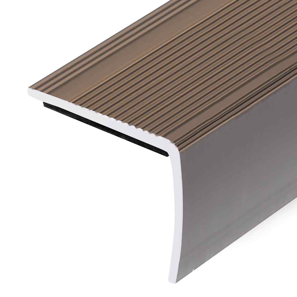 trappelister 5 stk. L-facon 90 cm aluminium brun