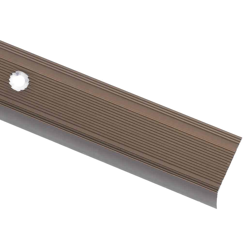 trappelister 15 stk. L-facon 90 cm aluminium brun