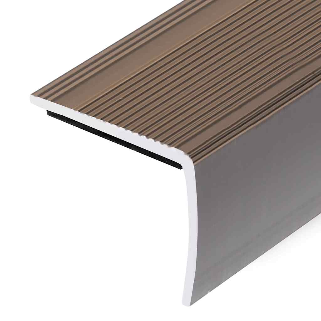 trappelister 15 stk. L-facon 90 cm aluminium brun
