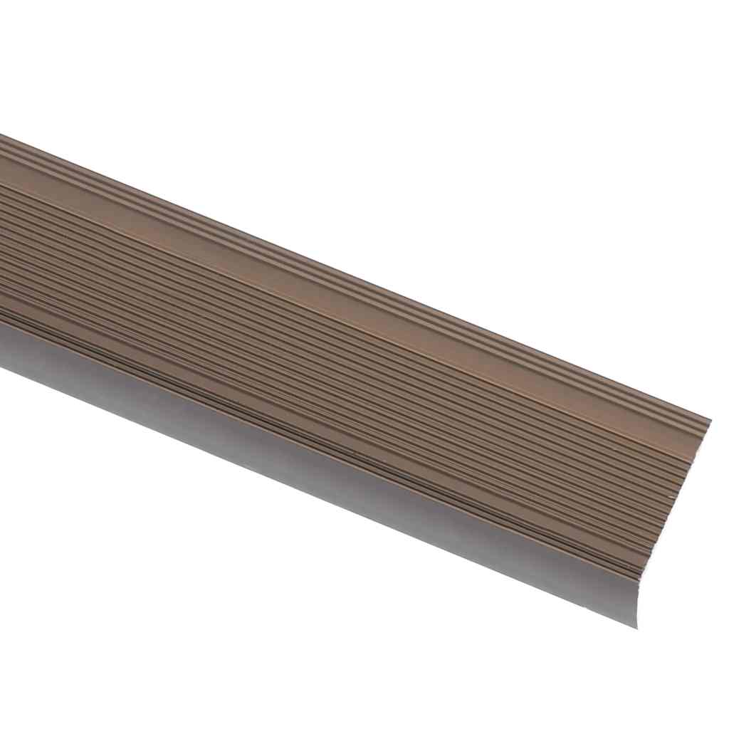 trappelister 5 stk. L-facon 90 cm aluminium brun