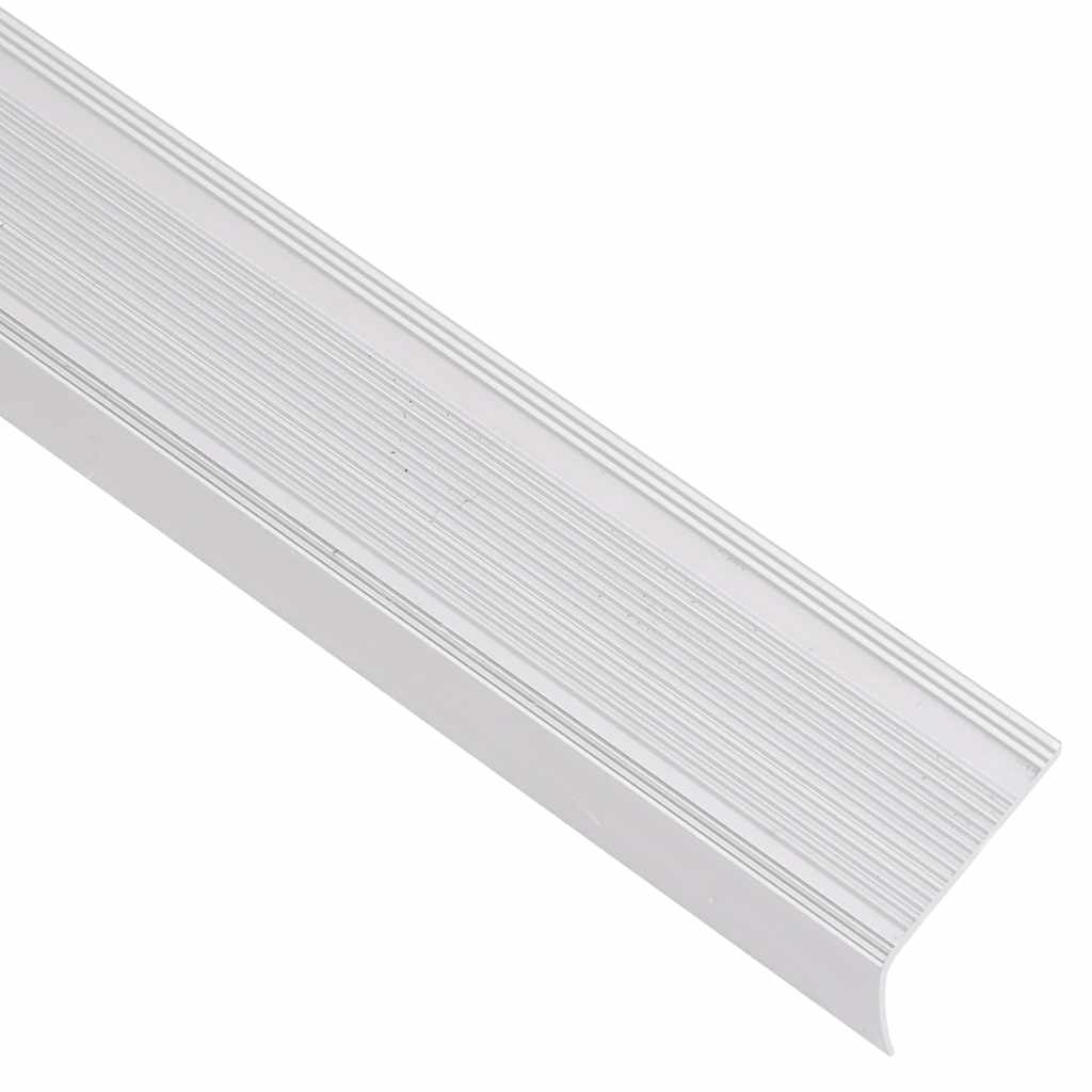 trappelister 15 stk. L-facon 100 cm aluminium sølvfarvet