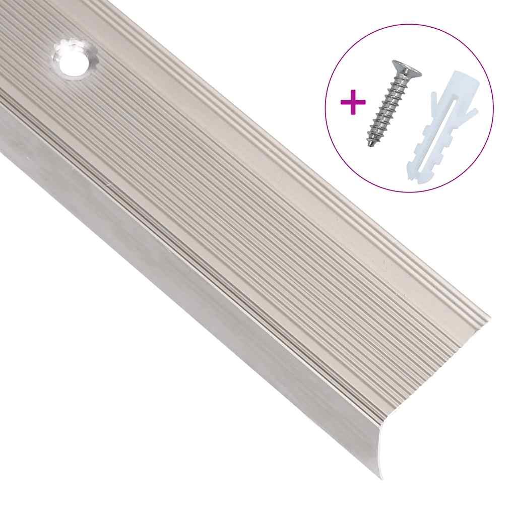 trappelister 5 stk. L-facon 100 cm aluminium champagnefarvet