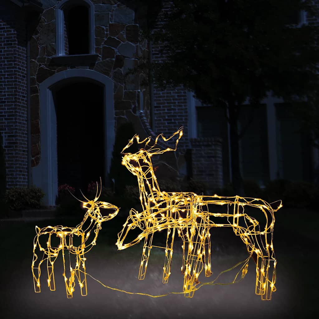juledekoration i 3 dele rensdyr 229 LED'er