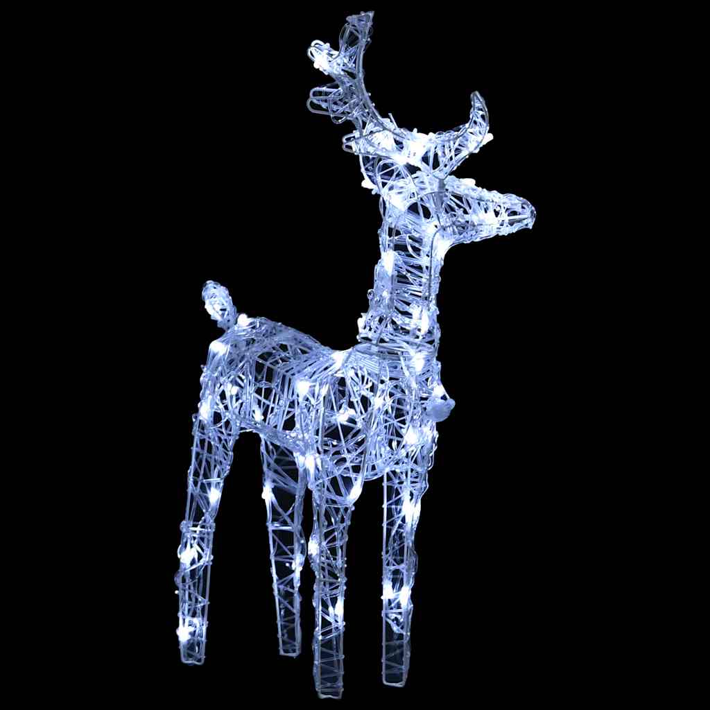 rensdyr og kane julefigur 160 LED'er 130 cm akryl
