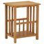 magasinstativ 45x35x55 cm massivt egetræ