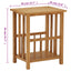 magasinstativ 45x35x55 cm massivt egetræ