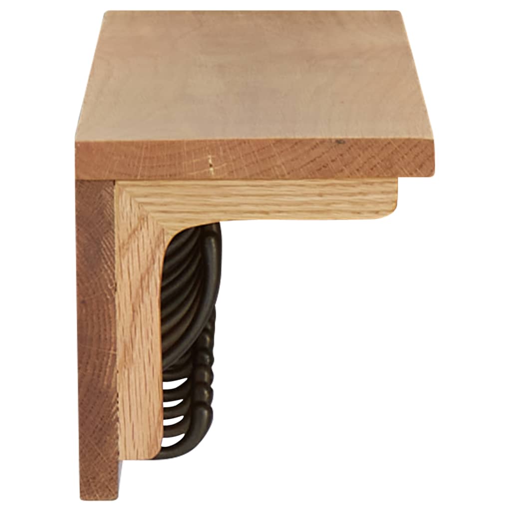 knagerække 90x16x16 cm massivt egetræ