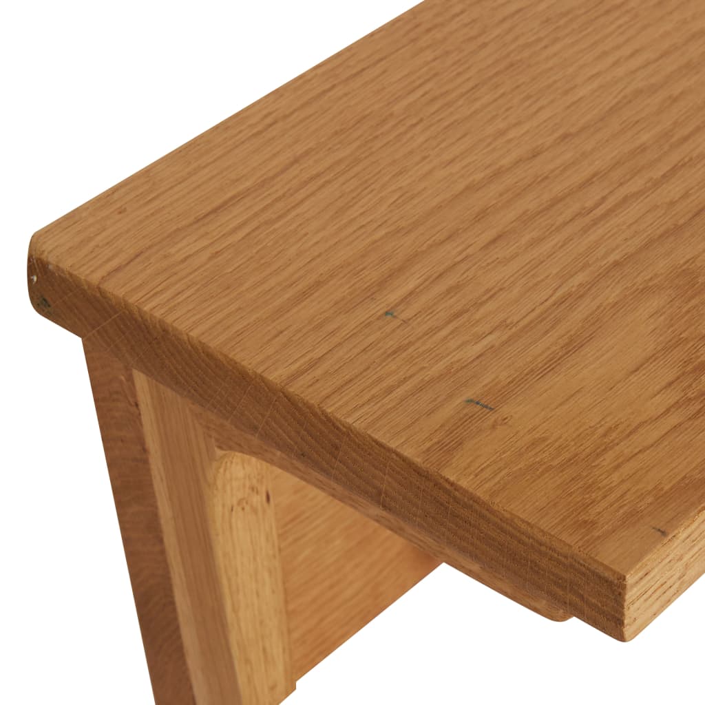 knagerække 90x16x16 cm massivt egetræ
