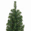 smalt kunstigt juletræ med juletræsfod 180 cm PVC grøn