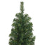 smalt kunstigt juletræ med juletræsfod 240 cm PVC grøn