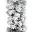 juleguirlande med puddersne 20 m PVC grøn
