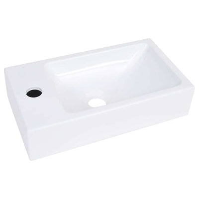 håndvask 400x220x90 mm SMC hvid