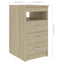 skrivebord 140x50x76 cm konstrueret træ sonoma-eg