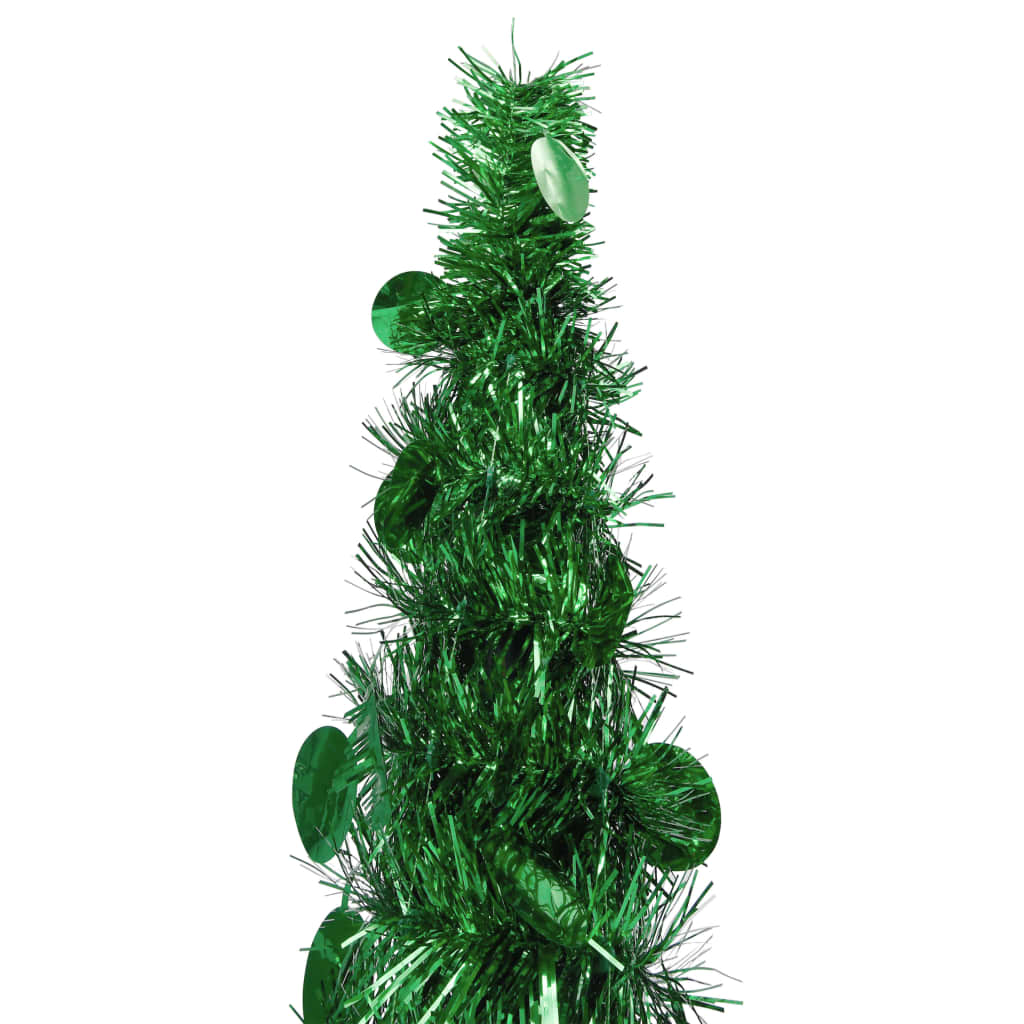 kunstigt pop op-juletræ 150 cm PET grøn