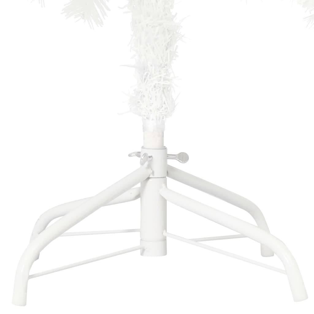 kunstigt juletræ med naturtro nåle 150 cm hvid
