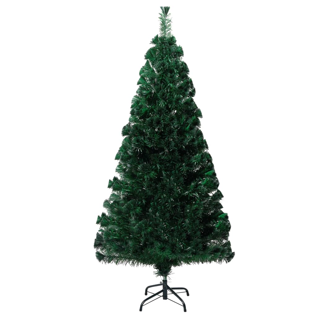 kunstigt juletræ med juletræsfod 120 cm fiberoptik