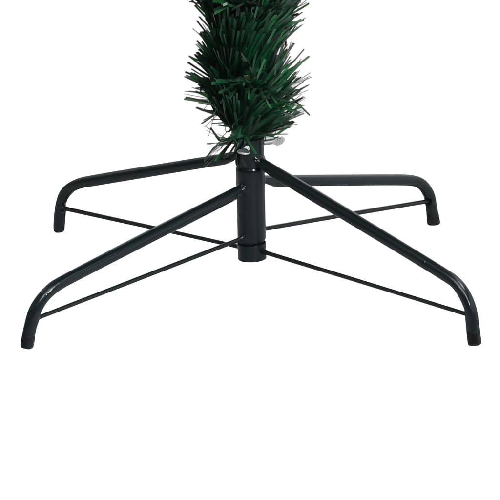 kunstigt juletræ med juletræsfod 120 cm fiberoptik