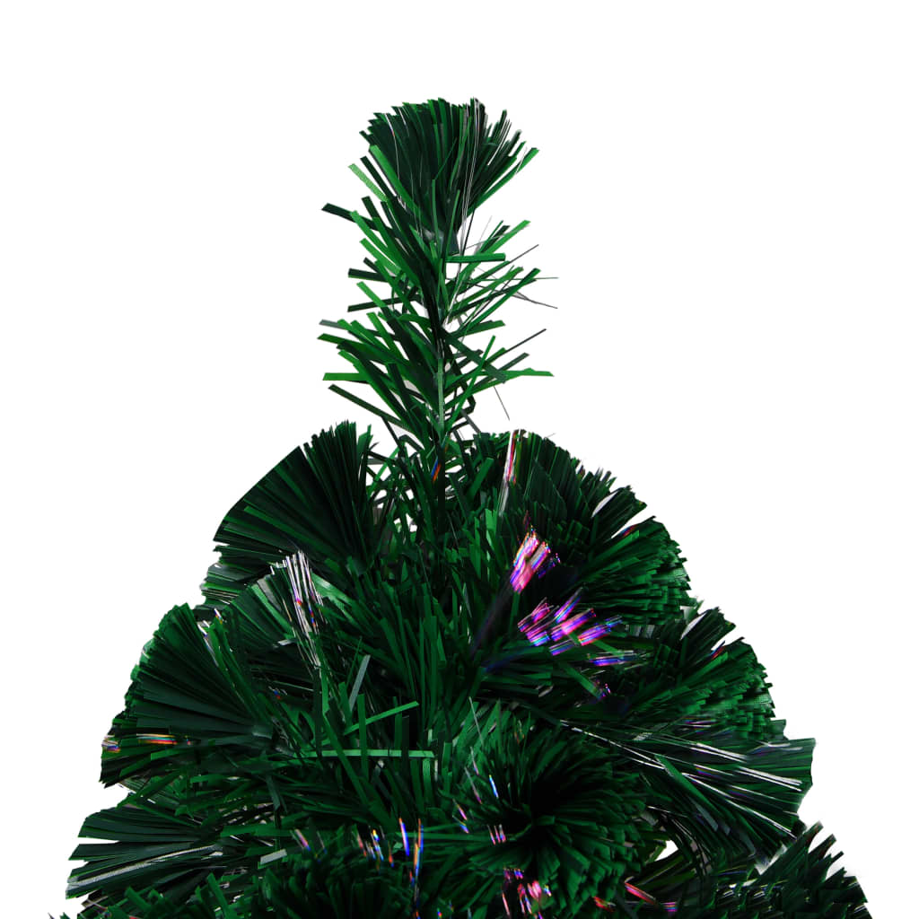 kunstigt juletræ med juletræsfod 150 cm fiberoptik grøn