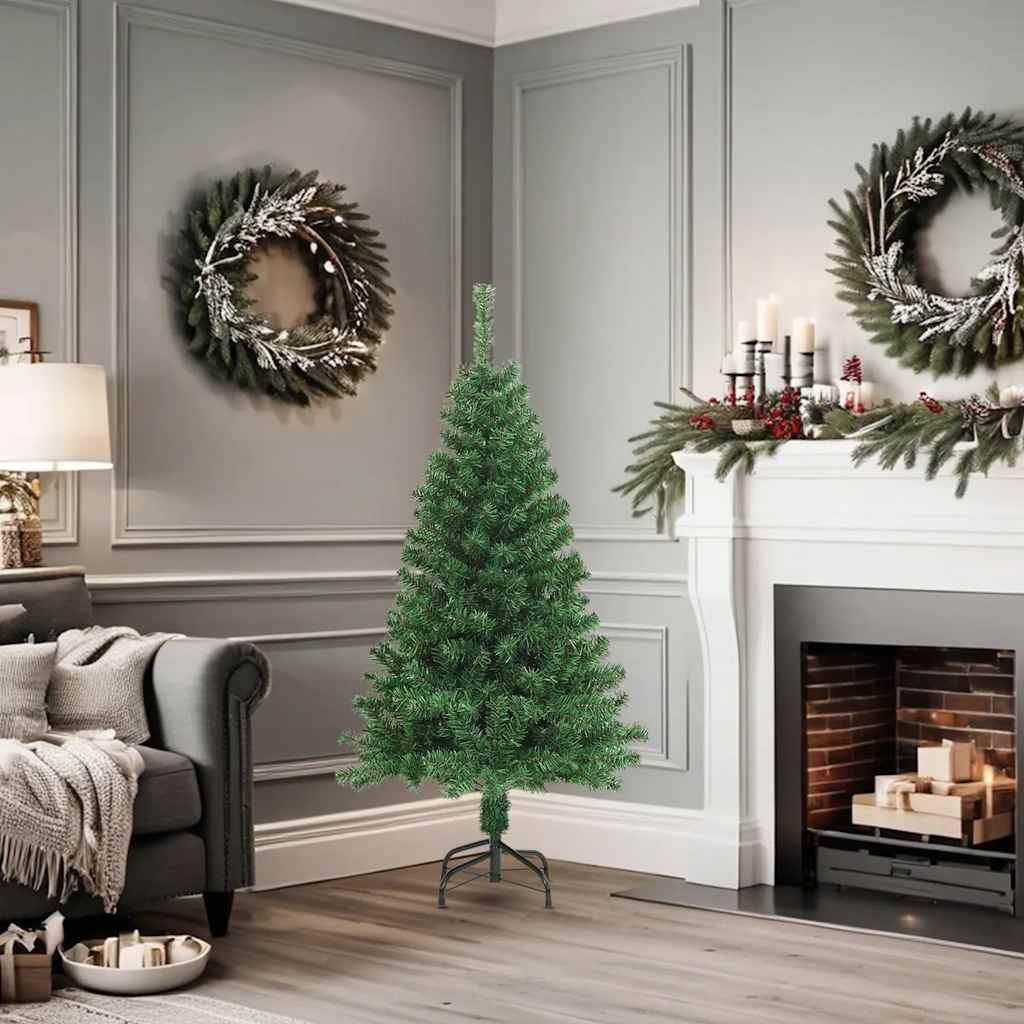 kunstigt juletræ med tykke grene 150 cm PVC grøn