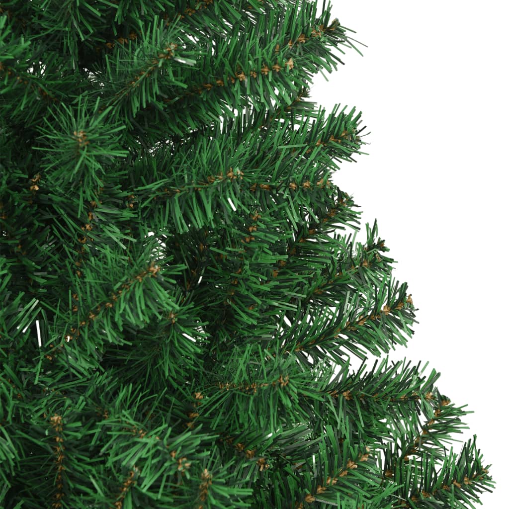 kunstigt juletræ med tykke grene 210 cm PVC grøn