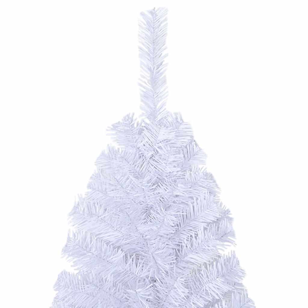 kunstigt juletræ med tykke grene 150 cm PVC hvid