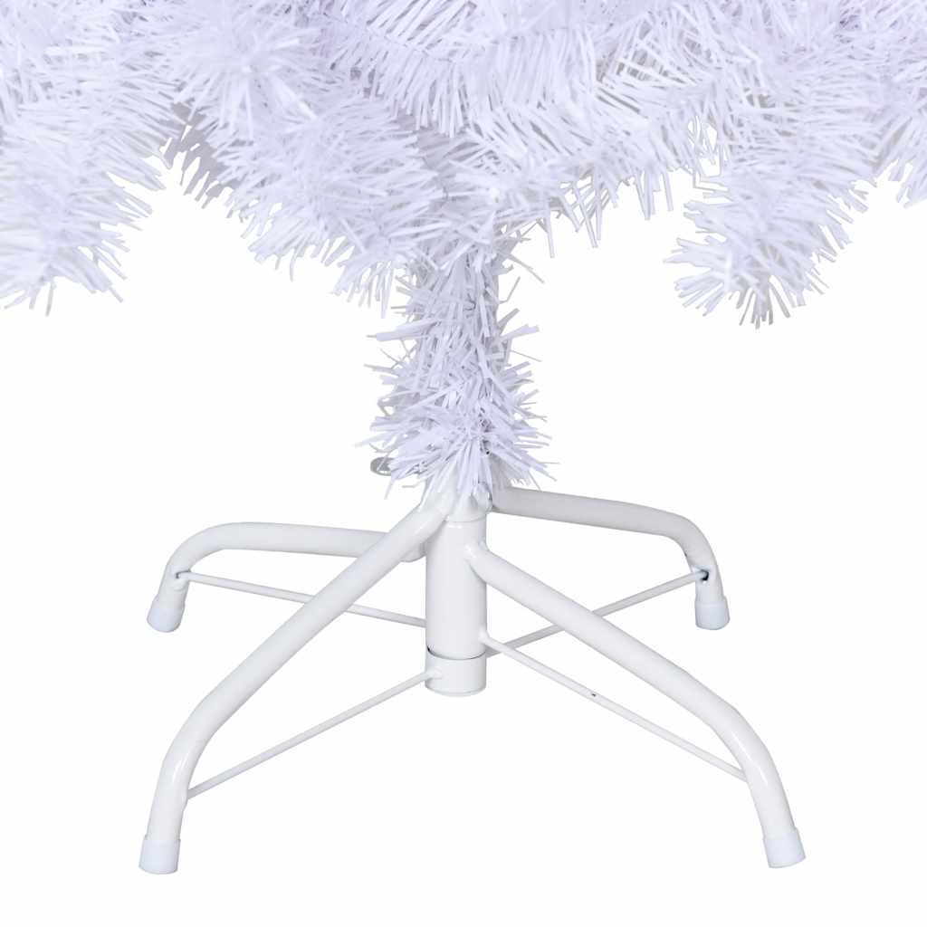 kunstigt juletræ med tykke grene 150 cm PVC hvid