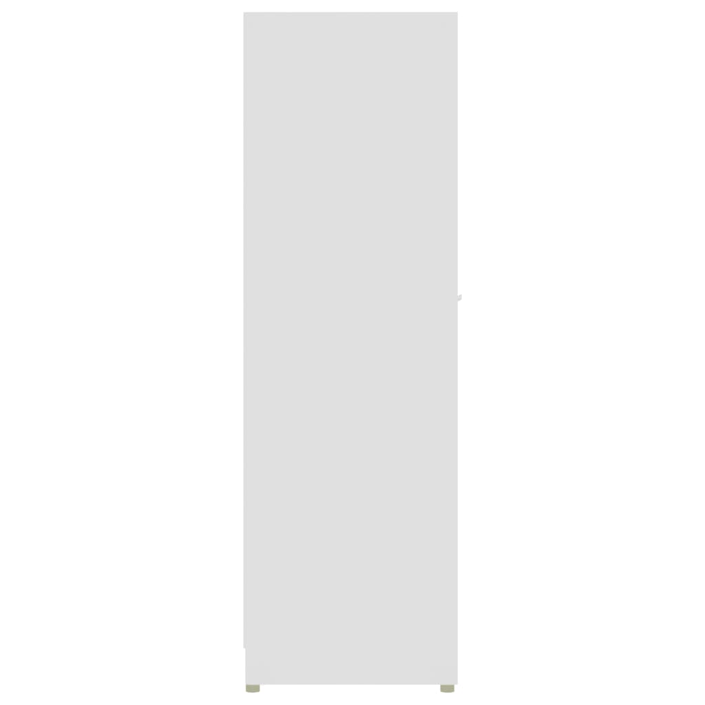 badeværelsesskab 30x30x95 cm konstrueret træ hvid