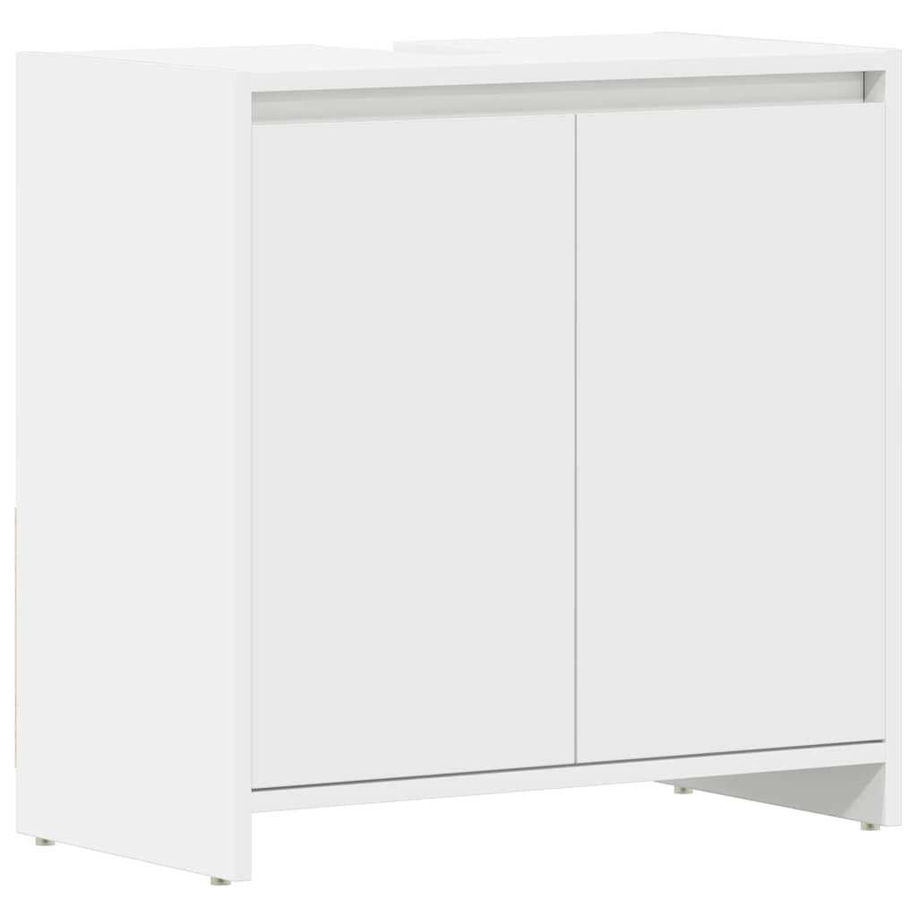 badeværelsesskab 60x33x60 cm konstrueret træ hvid