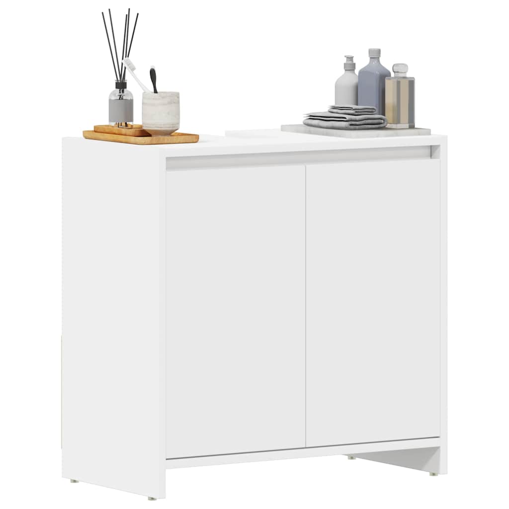 badeværelsesskab 60x33x60 cm konstrueret træ hvid