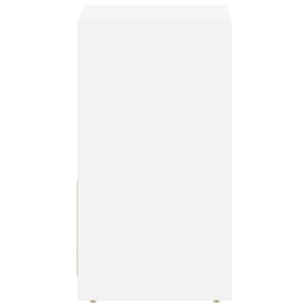 badeværelsesskab 60x33x60 cm konstrueret træ hvid