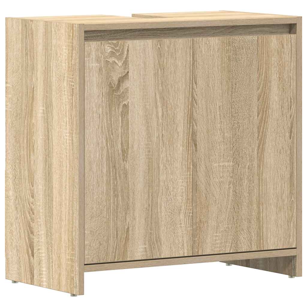 badeværelsesskab 60x33x60 cm konstrueret træ sonoma-eg