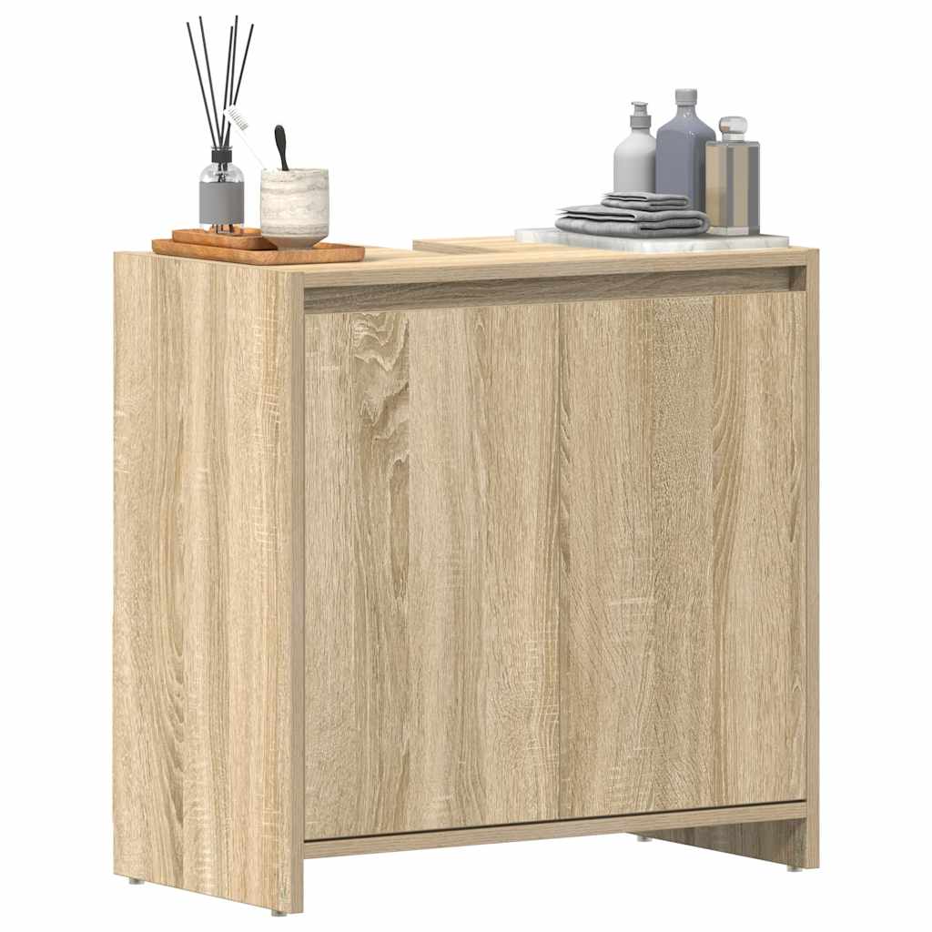 badeværelsesskab 60x33x60 cm konstrueret træ sonoma-eg