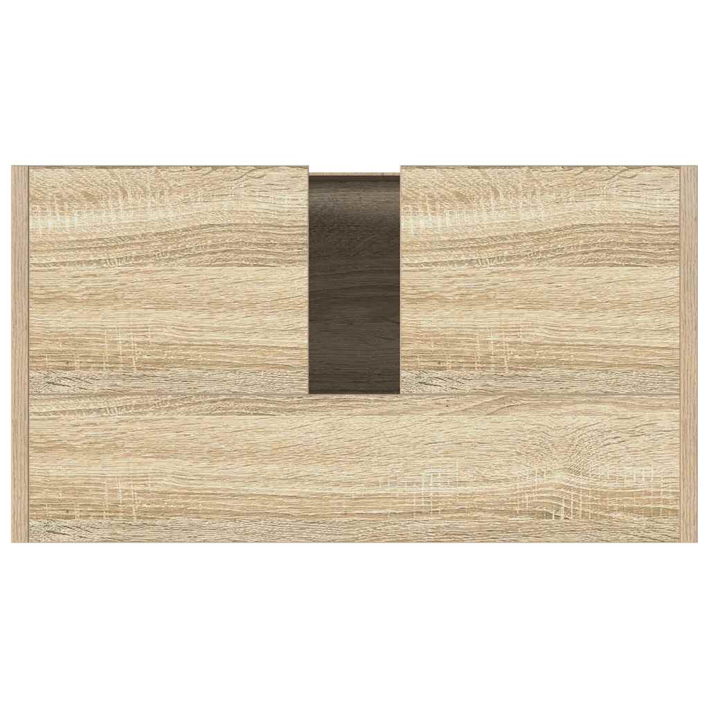 badeværelsesskab 60x33x60 cm konstrueret træ sonoma-eg