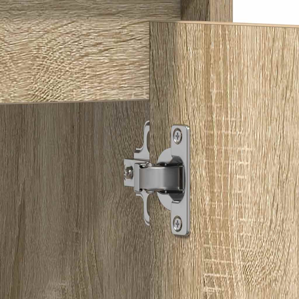 badeværelsesskab 60x33x60 cm konstrueret træ sonoma-eg
